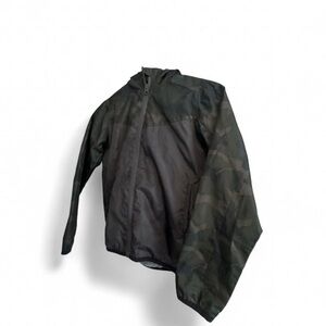 Dip camo & black Fleece lined Jacket with hood